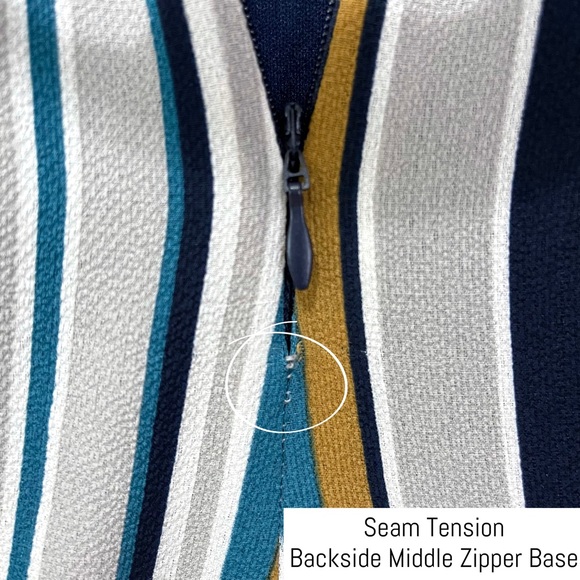 Monteau- Blue Gray Stripe Wide Leg Jumpsuit Size Large (Juniors). - Picture 8 of 12